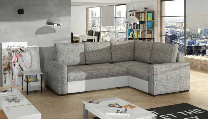 Design corner sofa, sofa bed with bed function, couch, leather, upholstery, fabric sofas, new 1469