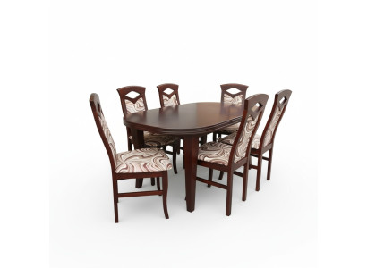 Dining table seating set table chair set dining room furniture design 6 chairs
