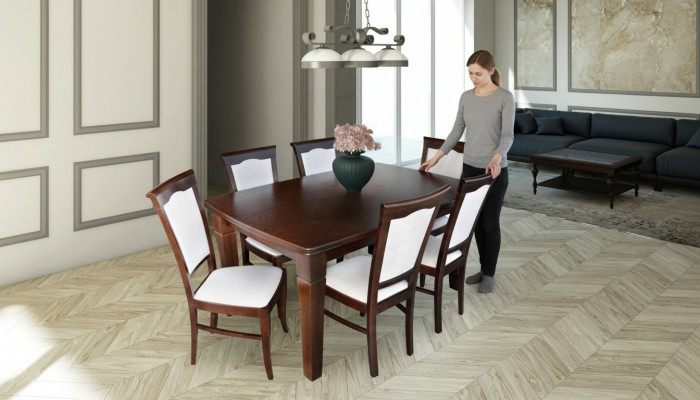Designer 400cm wooden table conference table tables meeting dining room table