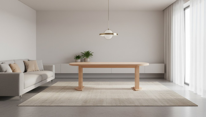 XXL Big Designer Conference Table Wood Table Decor Tables Meeting Dining Room