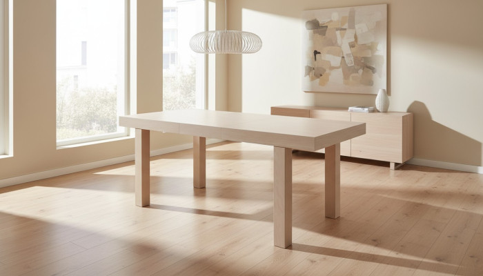 Extendable design wooden table decor table dining living room wooden tables solid