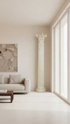 Design column pillar antique decorative column pillar flower column stand pedestal 228cm new