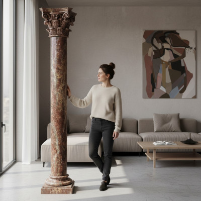 XXL Greek Column Antique Style Design Columns Luxury Supports New 210cm Tall New