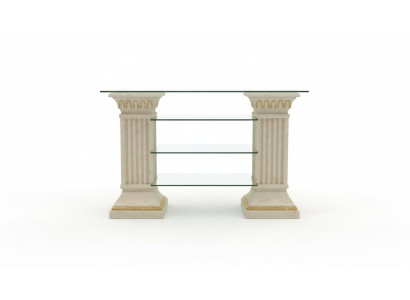 Design Display Cabinet Glass Column Display Shelves TV Cabinet Living Room 1872 New