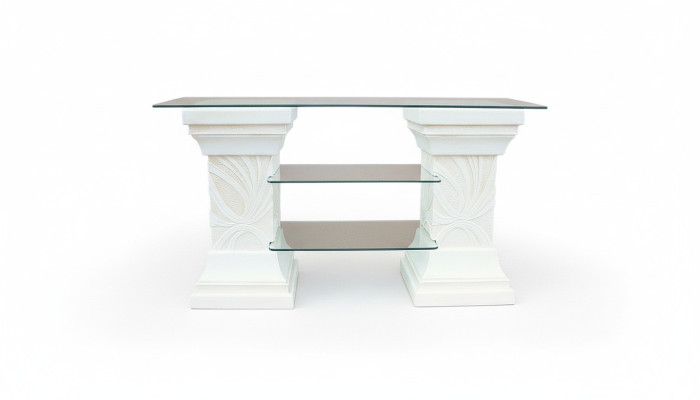 Design Showcase Shelf Glass Column Display Shelves TV Cabinet Living Room 1841 New