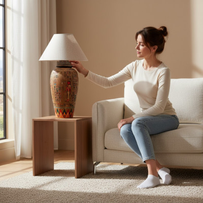 Egyptian floor lamp table lamp lamp lamps handmade lights floor lamp