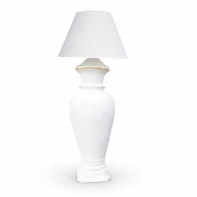Design Floor Lamp Vase XXL Lamp Shelf Illuminated Display Case 132cm