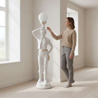 Life-size Hindu Floor Light Sculpture Floor Lamp Decor Figure 160cm