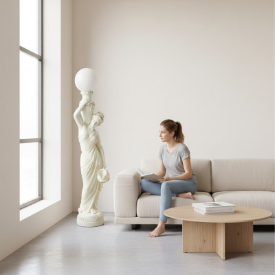Living room floor lamp light standing lights XXL design lamp figure sculpture 6833