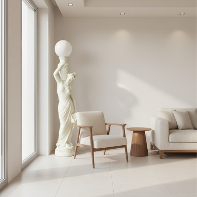 Living room floor lamp light standing lights XXL design lamp figure sculpture 6833