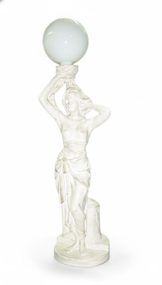 Antique Style Figure Floor Lamp Standing Light Lamp Life-Size Lighting