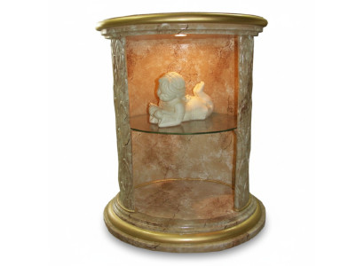 Showcase Design Column Cabinet Display Shelf Storage Illuminated Column Figure
