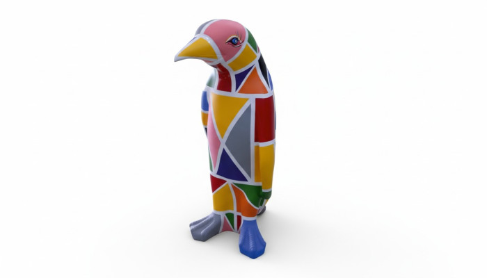 Design luxury figure sculpture handmade XXL 67cm penguin animal sculptures figures