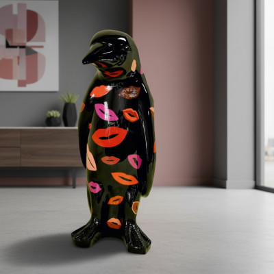 Design luxury figure sculpture handmade penguin animal sculptures figures XXL 67cm