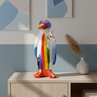 Design luxury figure sculpture handmade penguin animal sculptures XXL 67cm figures