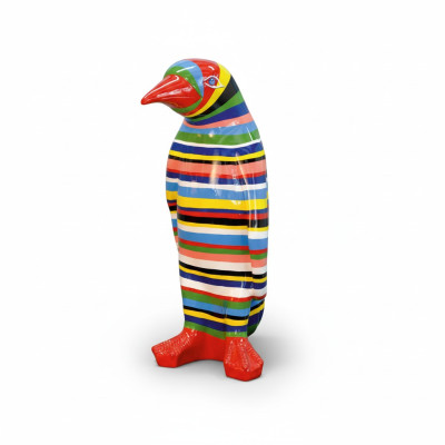 XXL Designer Figure Handcrafted Painted Figures Sculpture Sculptures Statue Penguin