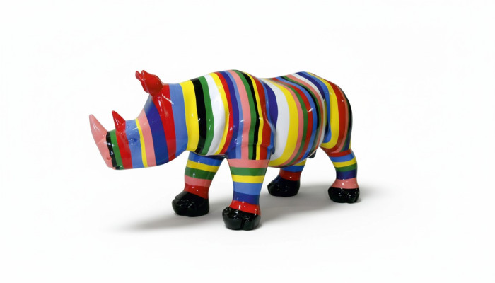 Design Rhino Figurine Statue Sculpture Figures Sculptures Decoration Decor 3092 New