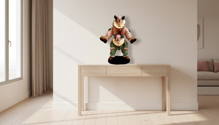 Design Clown Acrobat Figure Statue Sculpture Figures Sculptures Decoration 5021