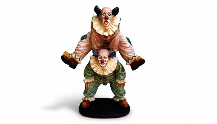 Design Clown Acrobat Figure Statue Sculpture Figures Sculptures Decoration 5021