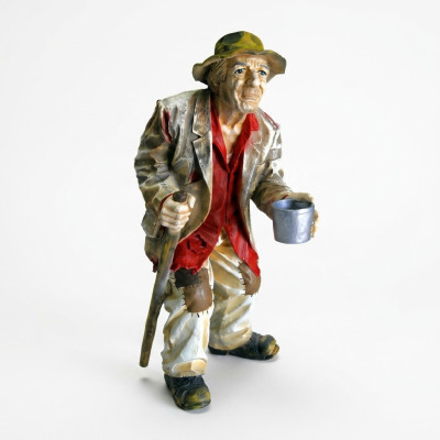 Design Beggar Figure Statue Sculpture Figures Sculptures Decoration Decor 5623 New