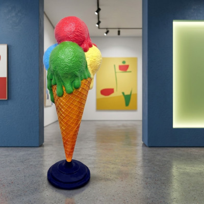 Ice Cream Parlor Design Figure Statue Sculpture Figures Sculptures Decoration Decor 160cm