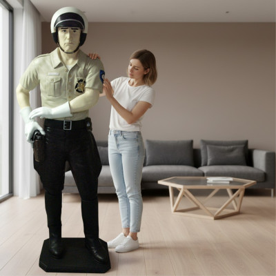 Design police officer figure statue sculpture figures sculptures decoration decor 5682