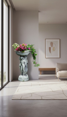 Flower pot, plant nature, tub decoration, figure flower pots, garden vases