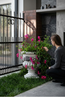 Planter pot planting tub natural decoration figure vases flower pots garden