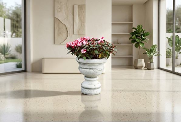 Figure planter pot white decoration figure flower pots garden