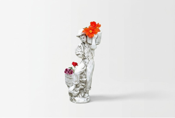 Figurine Planter White Plant Pot Decoration Figurine Flower Pots Garden
