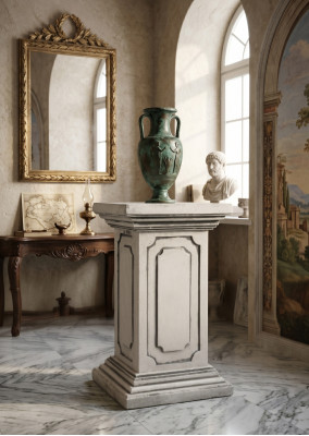 Decoration column columns stone antique style Roman stand pedestal.