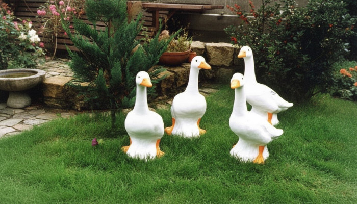 Garden decoration duck statue sculpture figures sculptures designer
