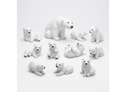 Polar Bear Figure 21cm Statue Bear Garden Decoration Figures Statues Decor
