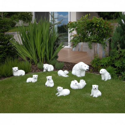 Polar Bear Figure Statue Bear Garden Decoration Figures Statues Deco Figure