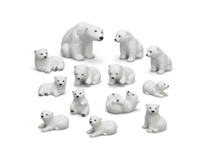 Polar Bear Figure 18cm Statue Bear Garden Decoration Figures Statues Decor