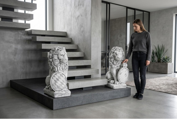 Garden decoration lion statue nature sculpture figures sculptures designer