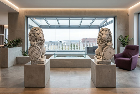 Garden decoration lion statue nature sculpture figures sculptures designer