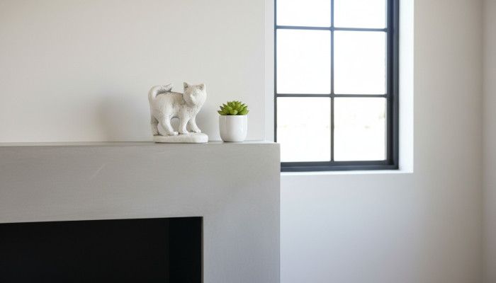 Garden decoration cat terrace stone figures figurine decor statue sculpture 494