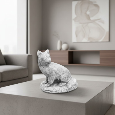 Garden Decoration Fox Terrace Stone Figures Figurine Decor Statue