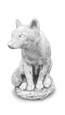 Garden decoration fox terrace stone figurines figure decorative statue