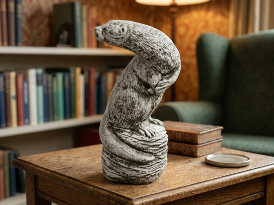 Garden Decoration Ferret Terrace Stone Figures Figure Decor