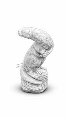 Garden Decoration Ferret Terrace Stone Figures Figure Decor