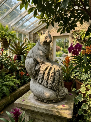 Garden decoration squirrel terrace stone figurines decorative figure statue