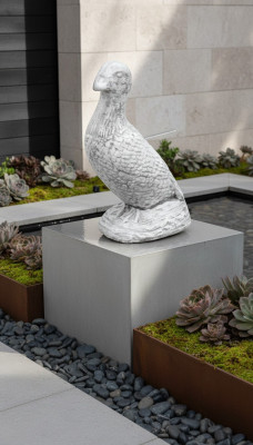 Garden decoration duck terrace stone figures figure statue decor sculpture