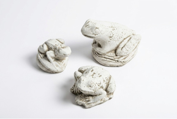Garden Decoration Frog Terrace Stone Figurines Figure Deco Statue
