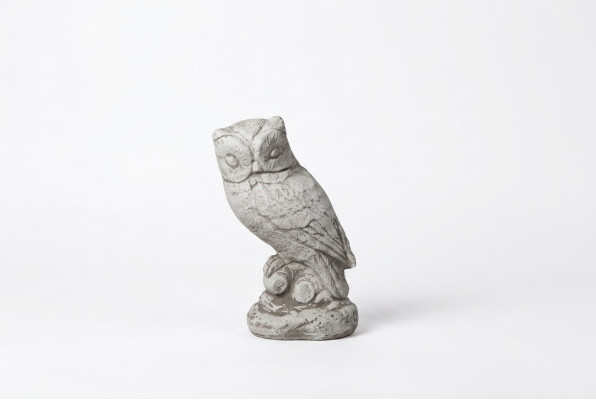 Garden Decoration Owl Terrace Stone Natural Figures Figure Decorative Statue
