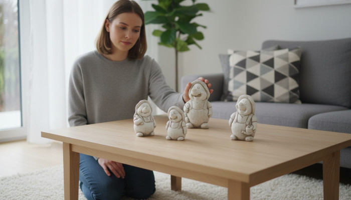Garden decoration owl terrace nature stone figures figure decorative statue