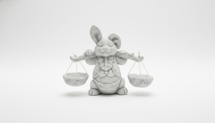 Garden Decoration Rabbit Terrace Stone Figures Decorative Nature Statue