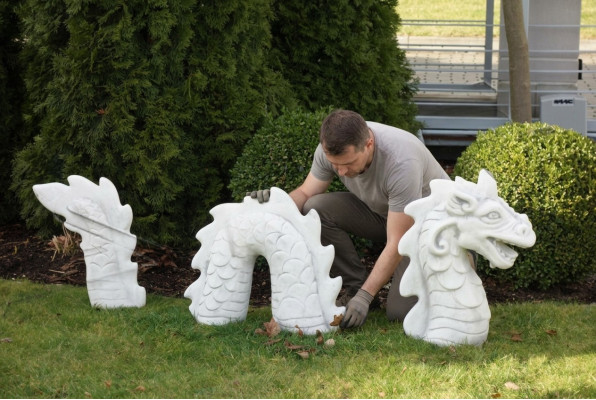Figure Snake Dragon Garden Statue Sculpture Sculptures Figures