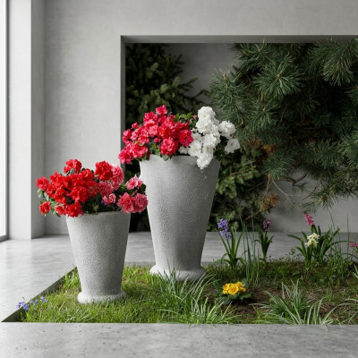 Design flower pot top planter vessel pots figure face